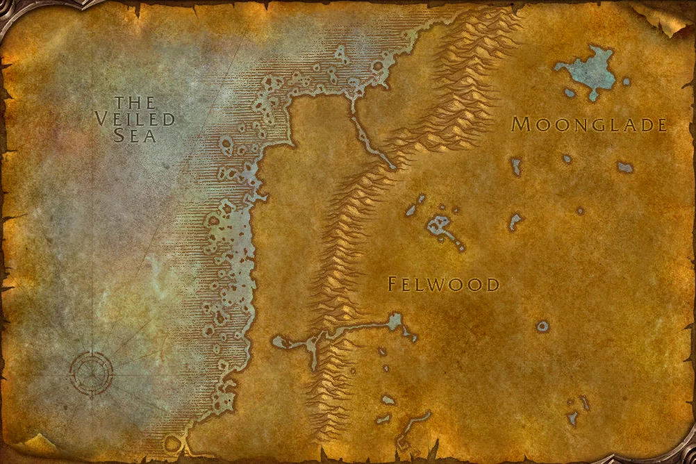 Map of Darkshore