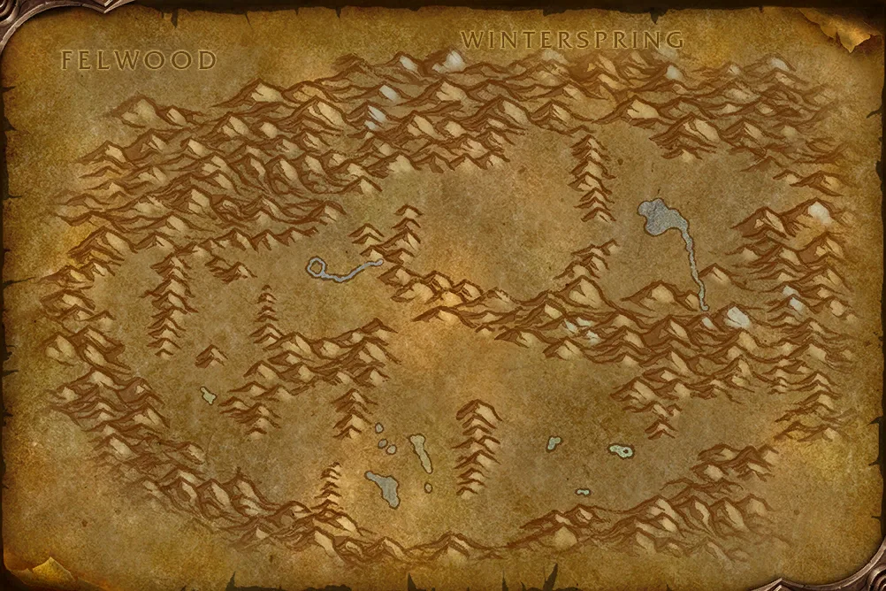 Map of Mount Hyjal